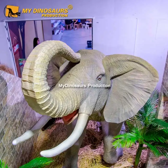 My animdino atronic в натуральную величину слон с животными