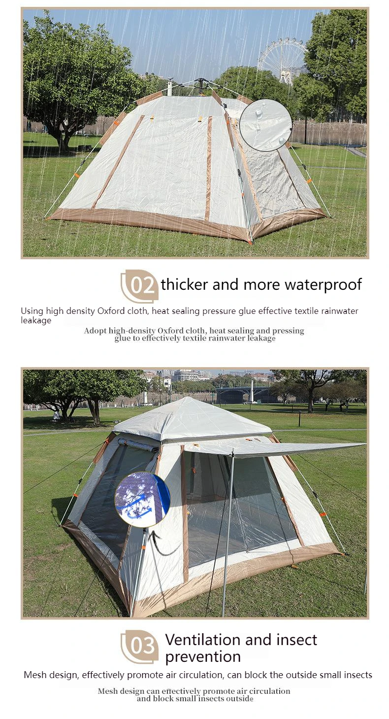 Customized Camping Tent Luxury Capacity Automatic Pop Up Waterproof  camping outdoor Tents