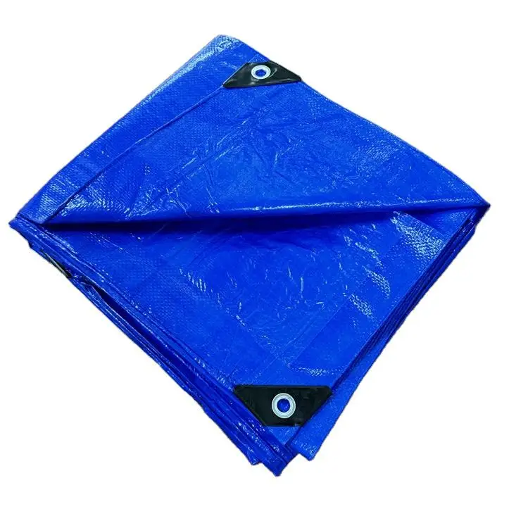 120gsm blue white PE Tarpaulin canvas sheet tent linyi factory waterproof Tarp