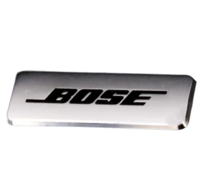 3D custom adhesive metal electroform metal nickel logo sticker