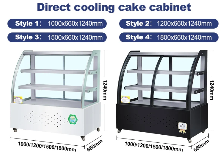 Glass Door cake fridge display Bakery Display Showcase chocolate refrigerator