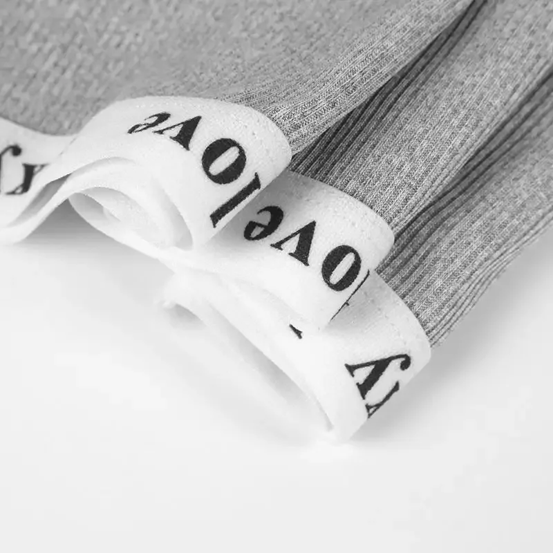 Wholesale Cheap Custom Letter Women Slim Lingerie Two Pieces Sports Bra And Panties Underwear Set Custom Push Up Bra Sets