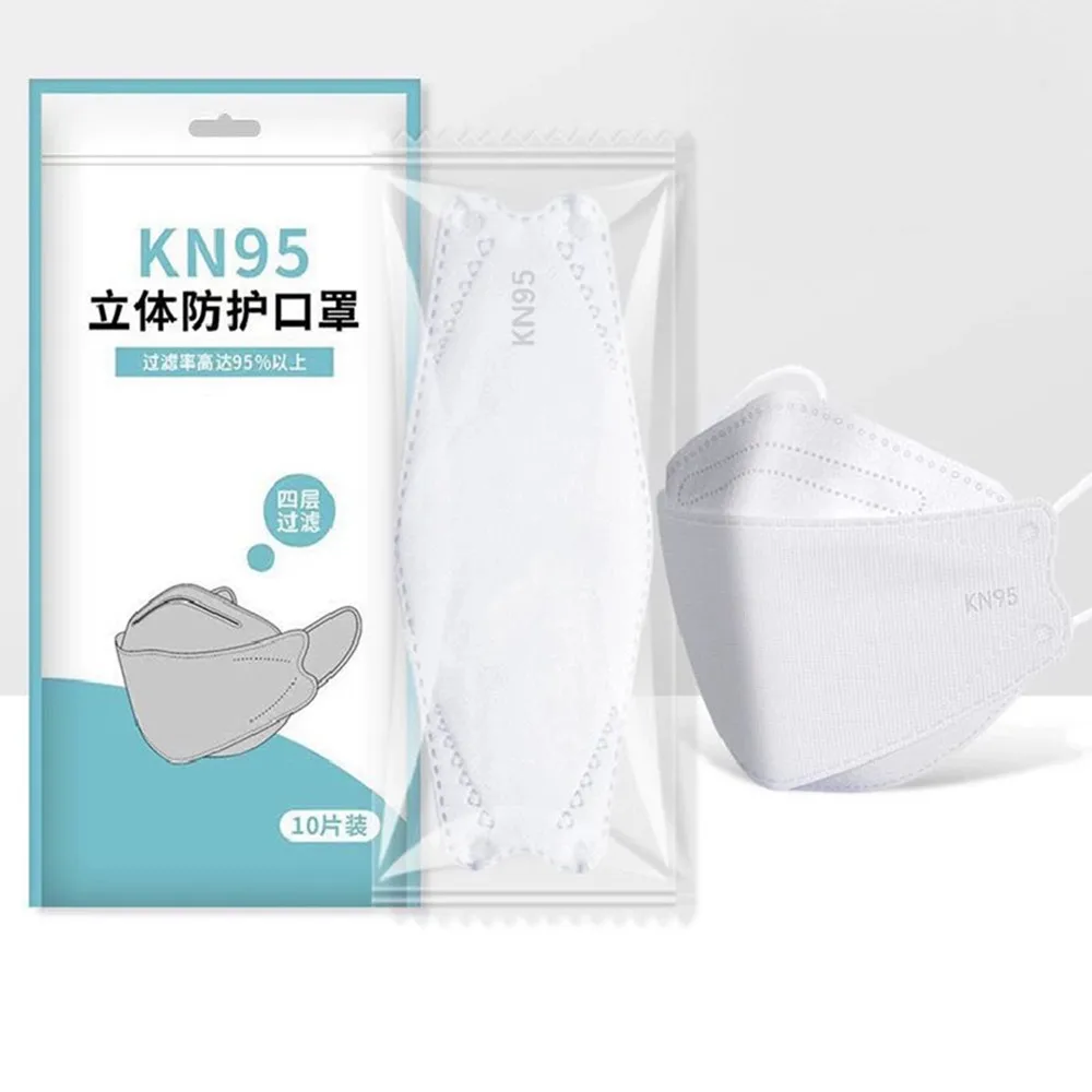 Factory Best KN95 Disposable Face Masks Breathable Comfortable Premium Dust Respirator Adults White KF94 Mask