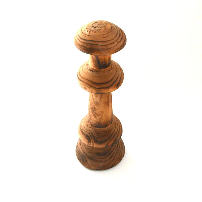 Wooden multi - shaped mushroom multi - tower - shaped handicraft with handmade classical style