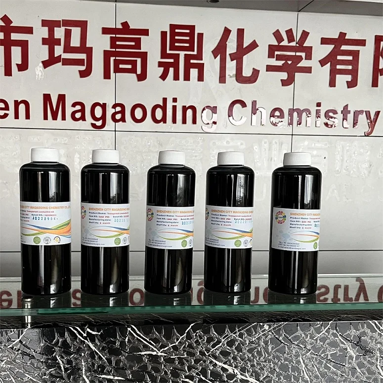 Screen printing transparent conductive ink