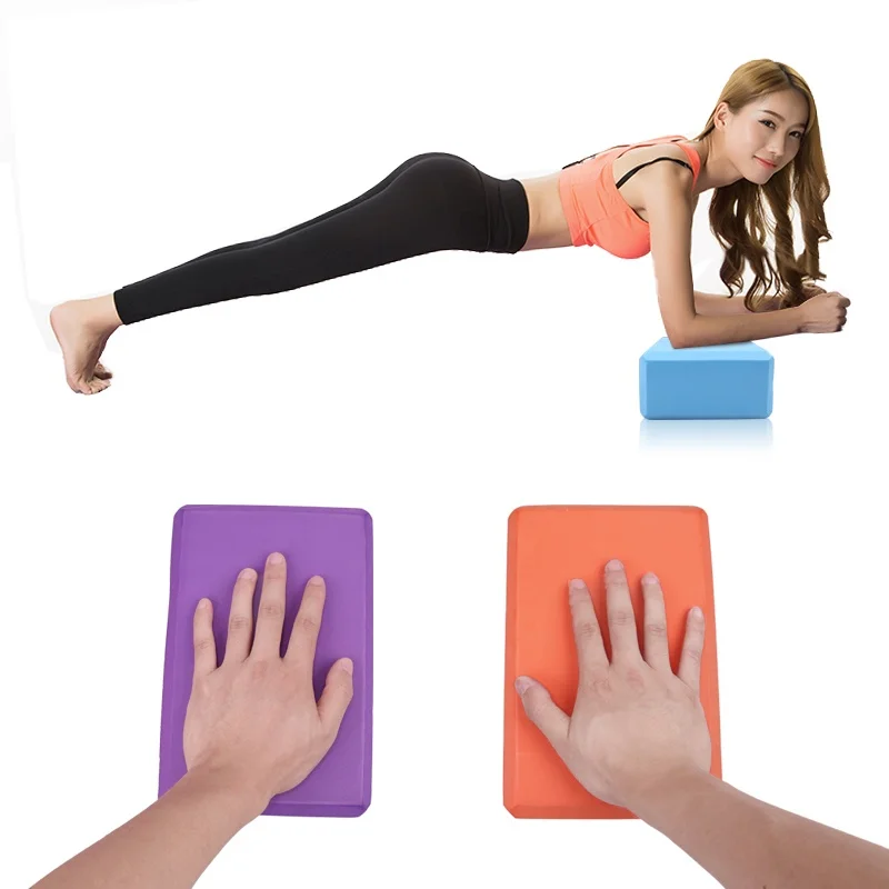 Gym Blocks Foam Brick Training Exercise Fitness Tool Yoga Bolster Pillow Cushion Stretching Body Shaping yoga blocks