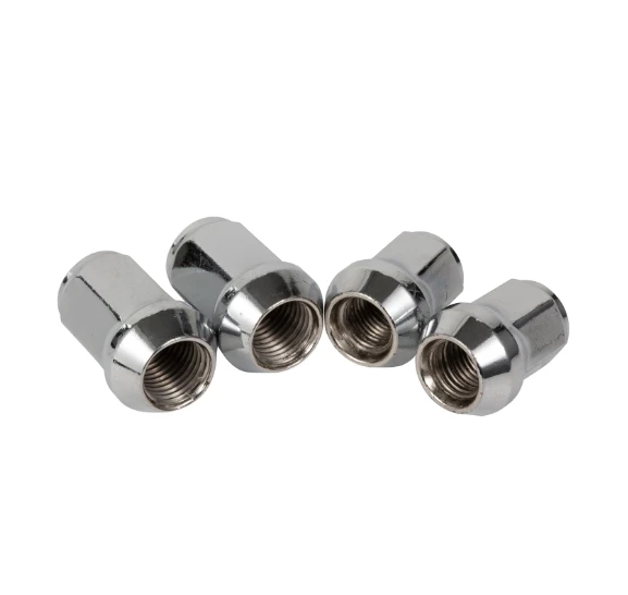 Wheel Nut Chrome Plated Tire Accessories Nuts Hot Sell Type 12m*1.5 M12*1.25 Hub Auto Parts