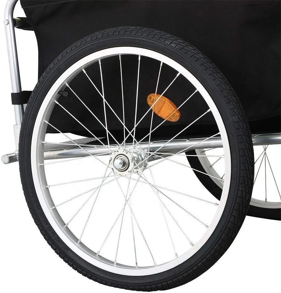 
Heavy Duty Garden Enclosed Folding Bicycle Bike Cargo Storage Cart and Luggage Trailer 