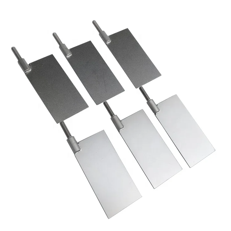 99.6% Pure Titanium Anode with Platinum Coating GR1 Platinum Plated Electrode Water Electrolysis