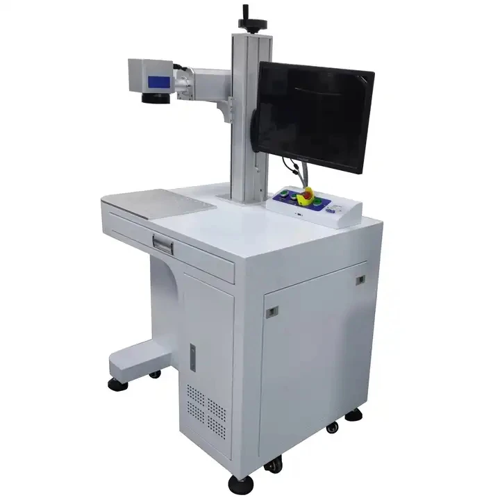 Portable Small Fiber Laser Max Raycus JPT Cnc Desktop Color Fiber Laser Marking Machine Price for Metal Sale 20w 30w 50w 100w