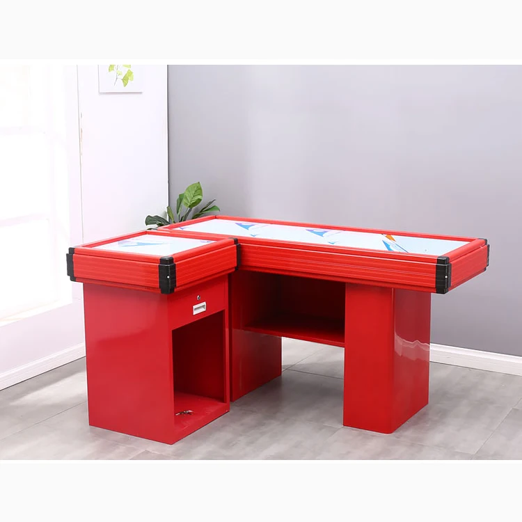 Factory price Small retail supermarket checkout counter for sale cashier desk