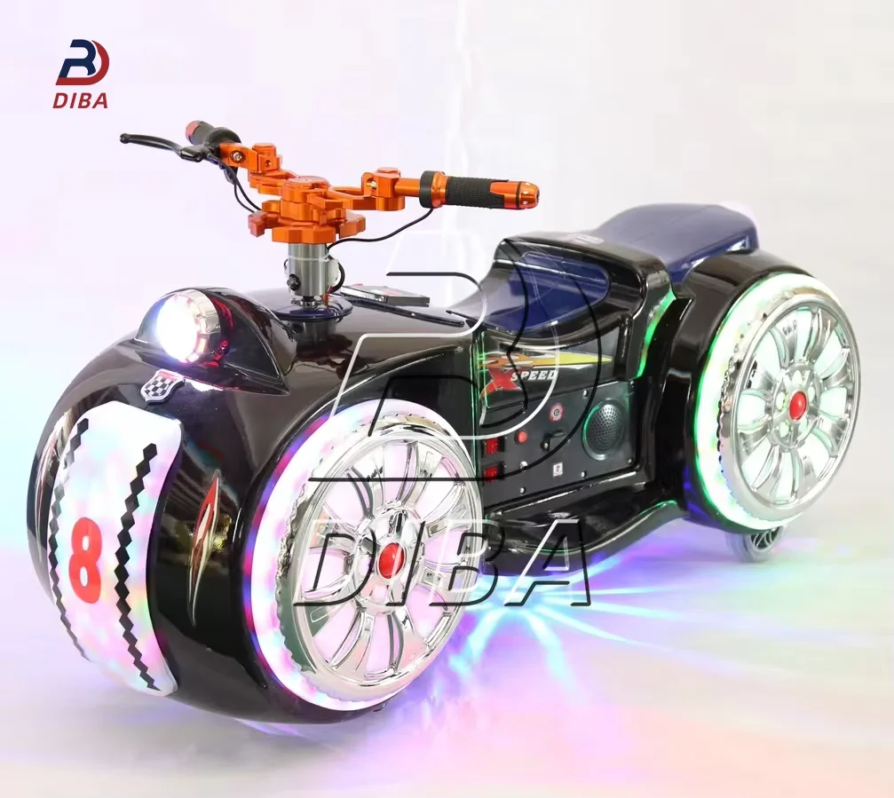 Wholesale Illuminated Outdoor Bumper Cars Electrical Battery Motorbike Car 12 V Kids  Battery Bumper Car For Adults