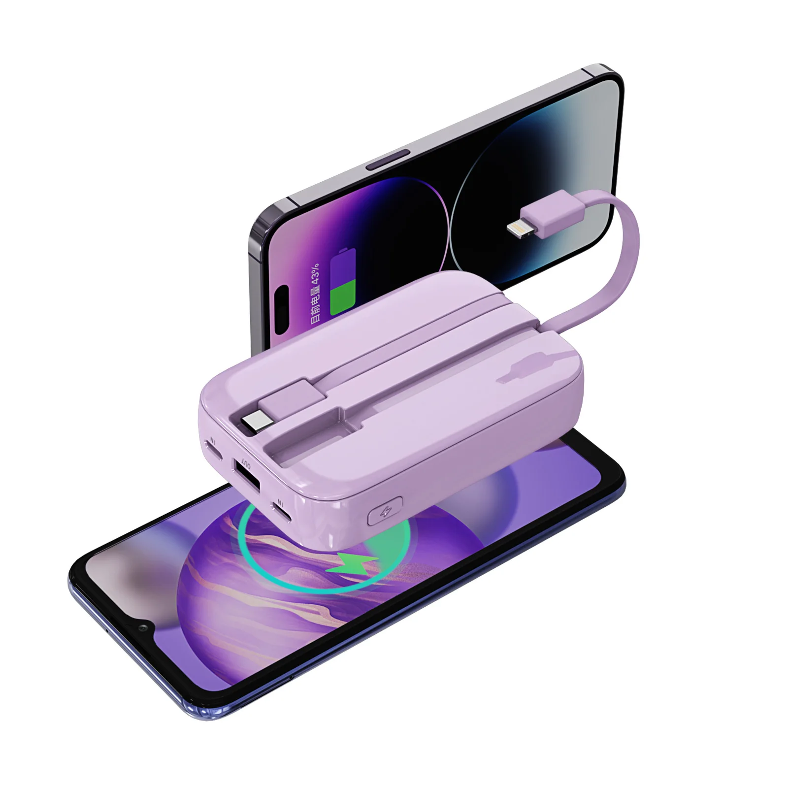 With PSE Certification 10000 mAh Mobile Phone Power bank Fast Charging Portable Charger With LED Display