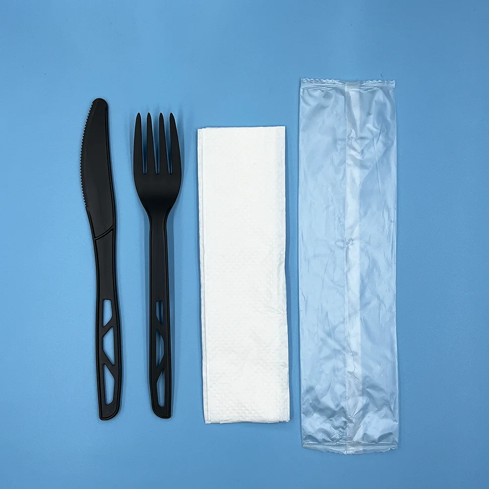 Pizza Microtome Individual Disposal Birthday Handle Dust- Wrapped Units Heavy Spots Surgical Disposable Paper Knife And Spoon