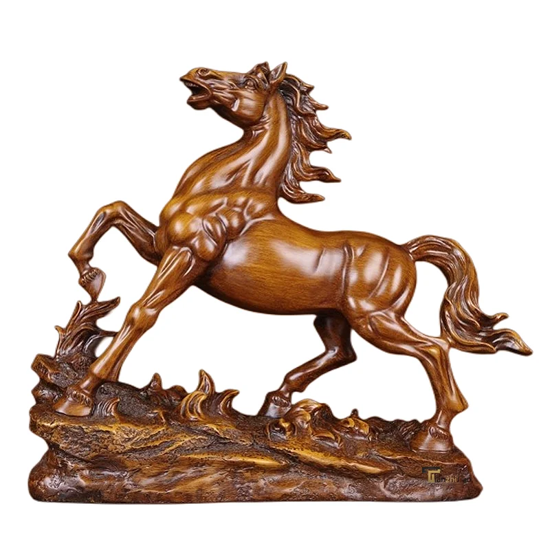 New Style Handicraft Feng Shui Resin Horse Figures Sculpture Craft Arts Horse Statue