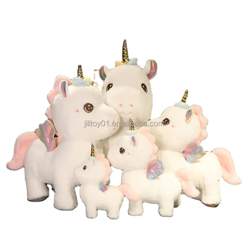aixini 9.8 inch wholesale unicorn plush toy pillow stuffed animal gift for kids soft