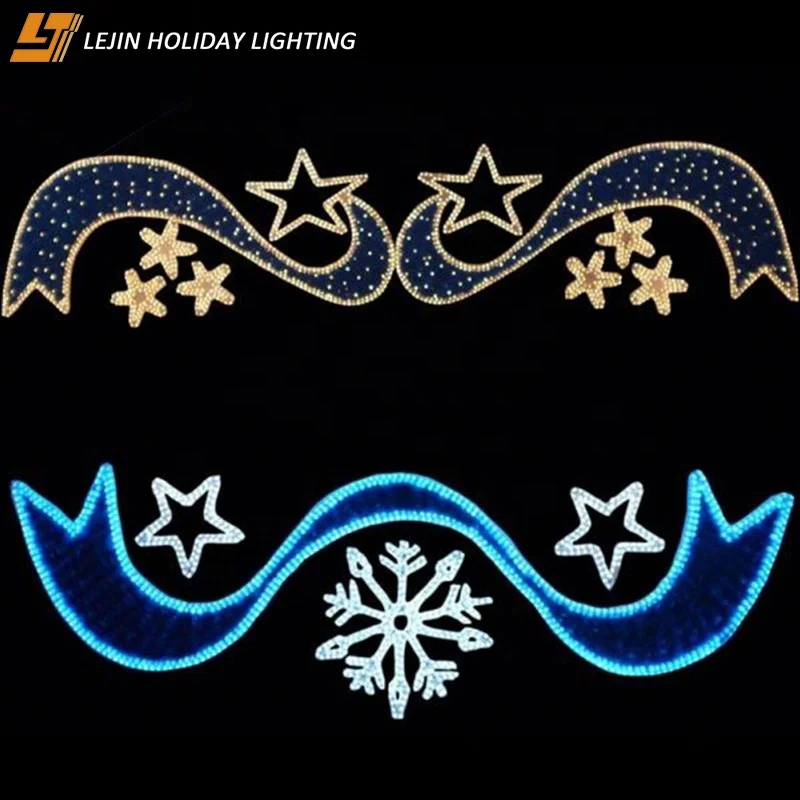 Indoor use holiday decoration 110V led 2d snowflake motif