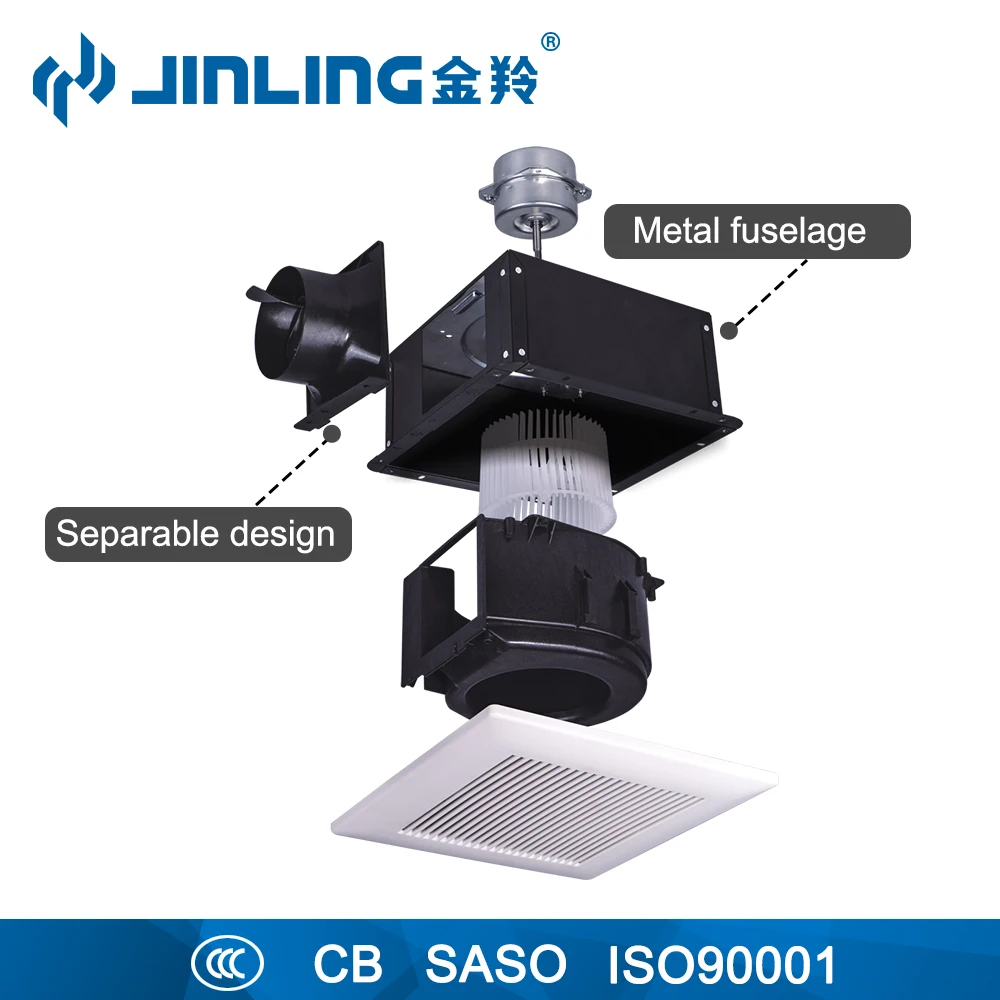 OEM 220V Metal Case Ceiling Duct Pipe Tubular DC Motor Bathroom Ventilation Exhaust Fan