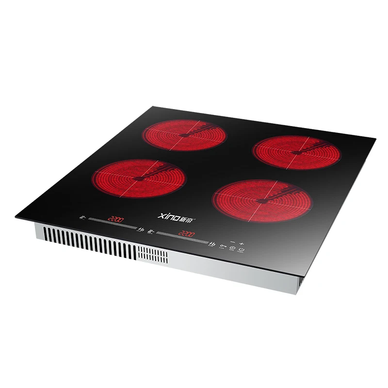 China 4 burner hob National infrared cooker wooden color electric cooktop ceramic cooker