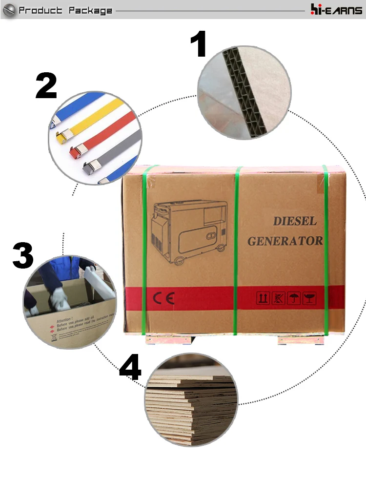  DG6500SE-5kw тихий портативный дизельный генератор с воздушным охлаждением для домашнего использования