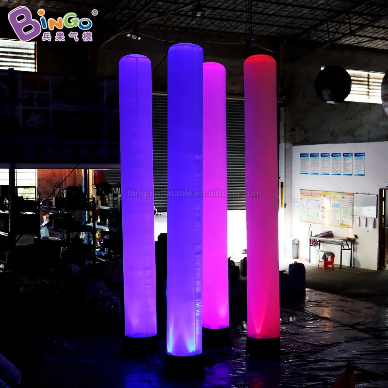 Advertising Inflatable Nightclub Decor Led Inflatable Light Tube Column Giant Inflatable Led Light Balloon