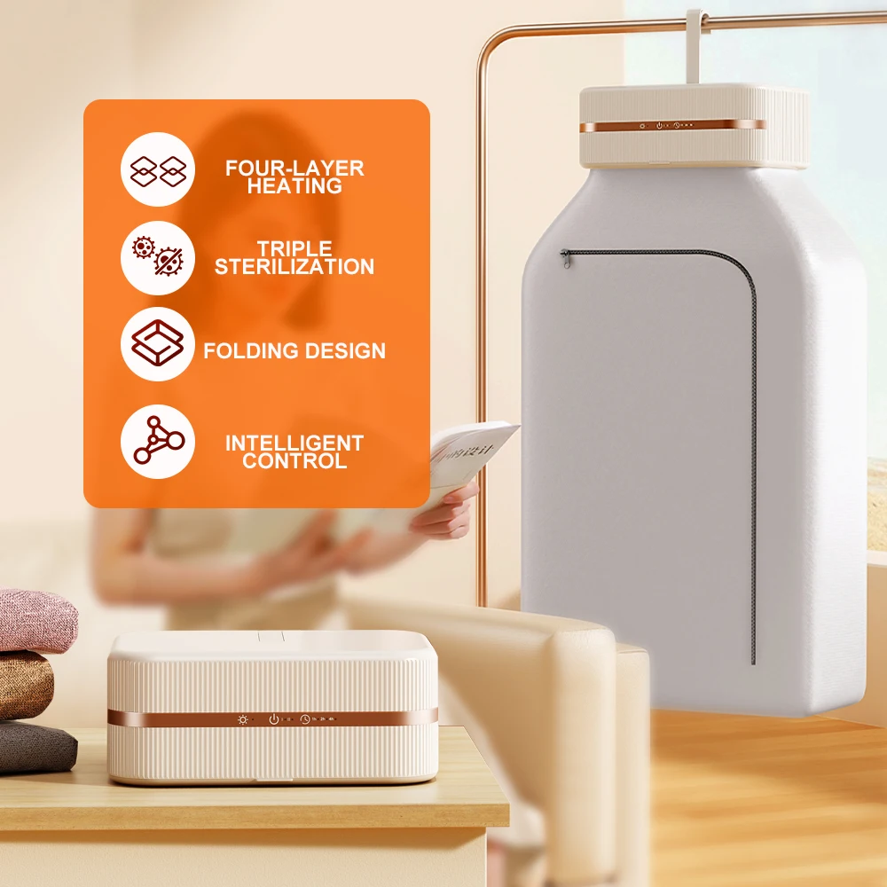 IMYCOO New Innovations Automatic Portable Home Clothes Dryer Machine Folding Design Hanging Wall Baby Clothes Dryer Machine
