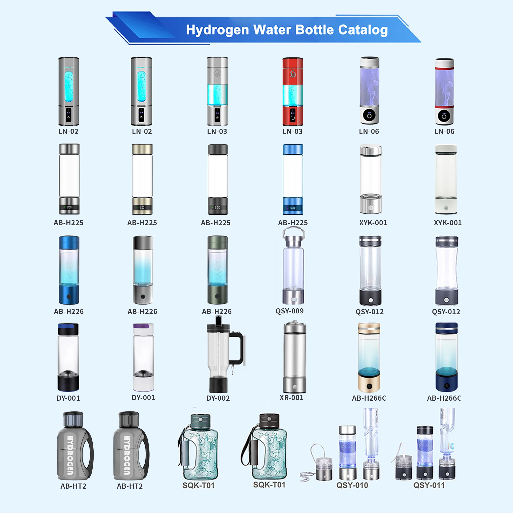 Personalized Portable Household Hydrogen Water Bottle Generator SPE PEM High H2 Concentration Hydrogen Water Ionizer Machine