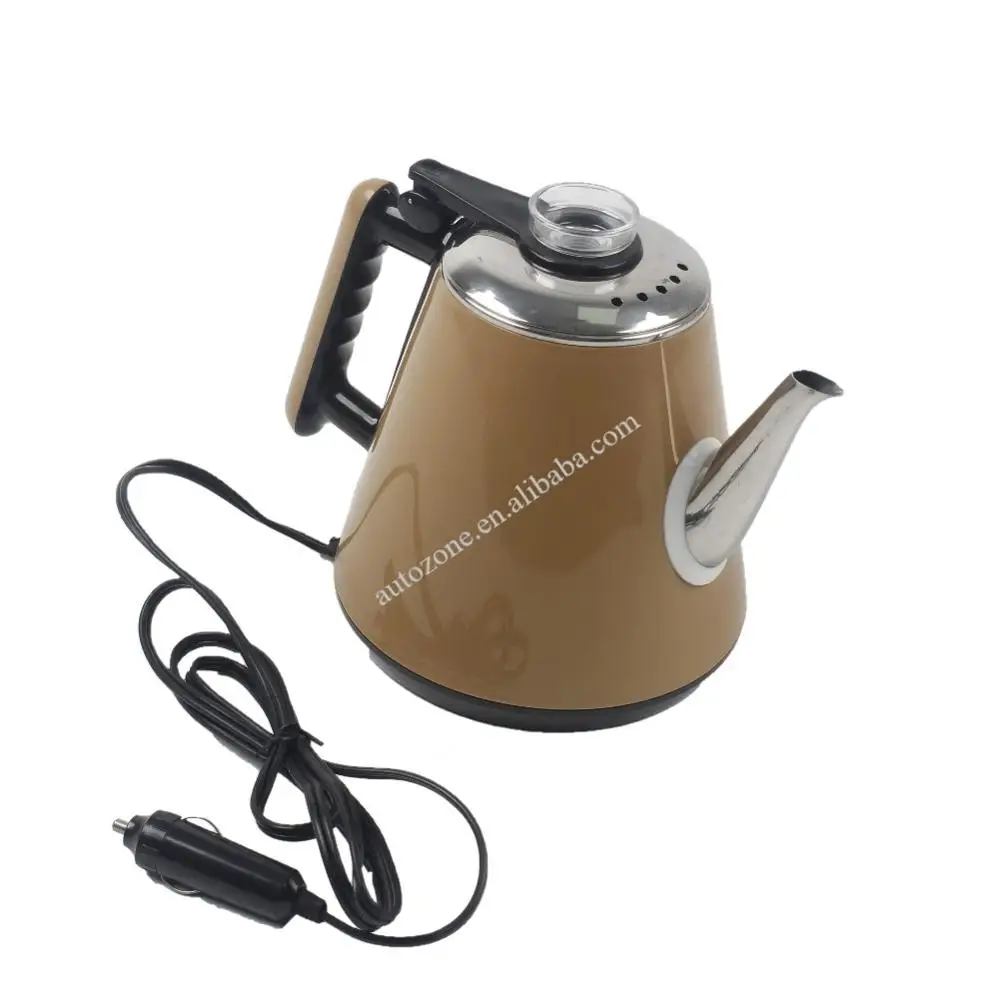 
Best Quality Car Water Kettle Outdoor Coffee and Tea Maker 24V/250W Electric Heated Car Warming Water Kettle Stainless Steel 
