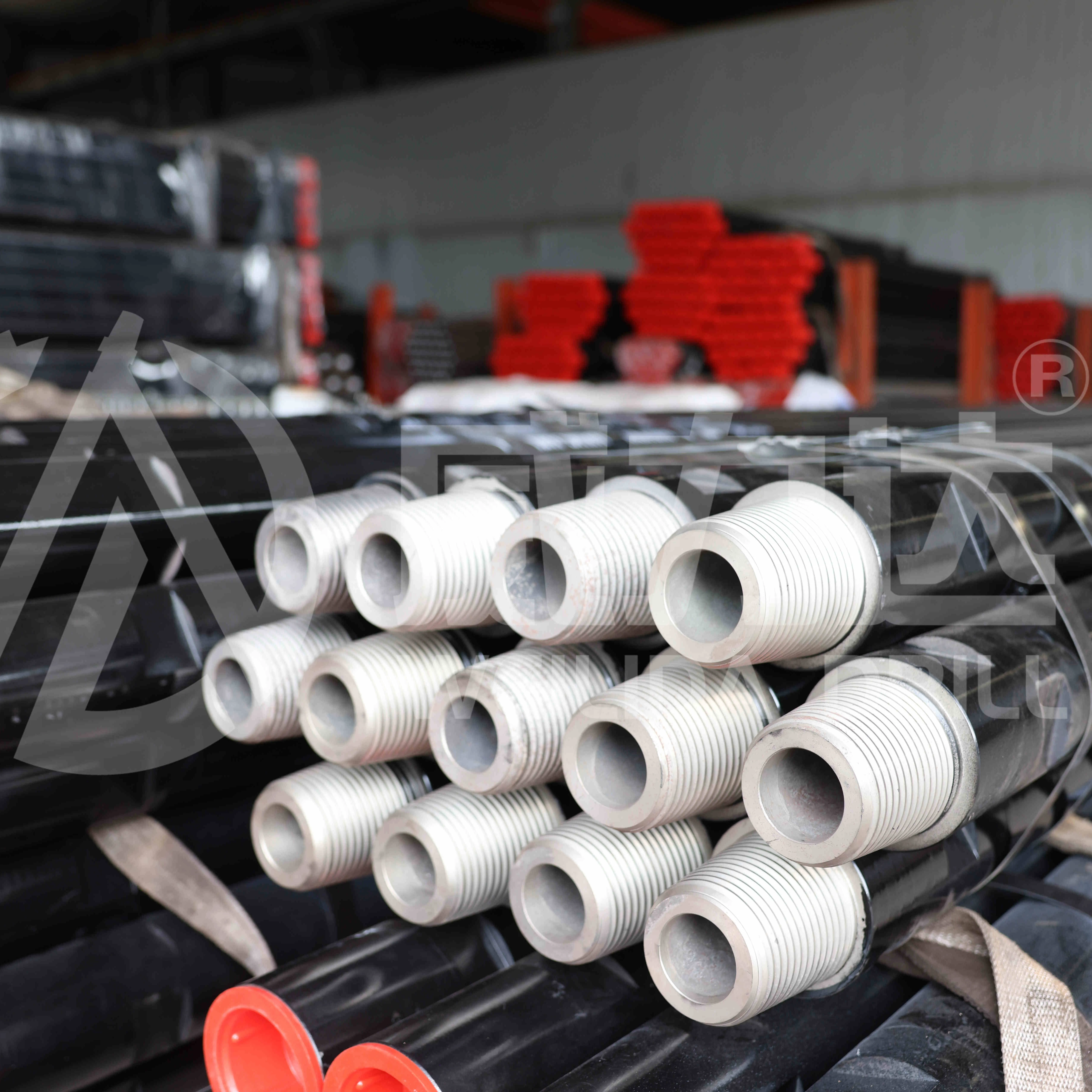 water well drill pipe s135 for water well drilling for 76mm drilling pipes thread end