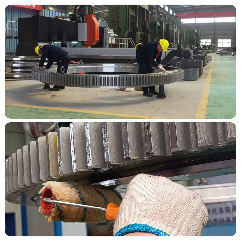 Light Load Flanged Bearing 90-20 0411/0-07012 None Gear Turntable Bearing for Tower Crane