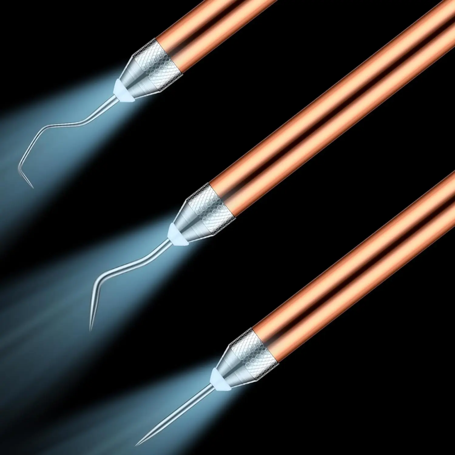 Weeding Tools for Vinyl with LED Light Set Pin Pen Weeding Tool Weeding Pen Craft Tweezers Pin Tools for Cutting Machines