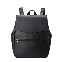 Wholesale Multifunction  Stylish vegan leather baby bag mommy backpack Classic baby diaper bag for mom
