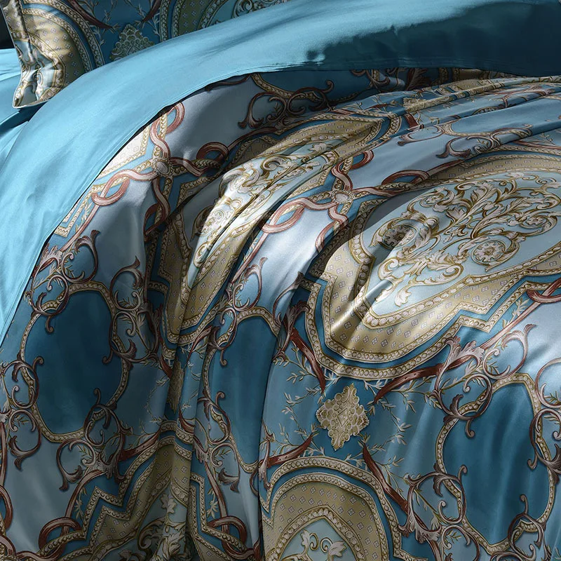 new wedding bed sheet design 100% 16mm Mulberry Silk bedcover bedding set