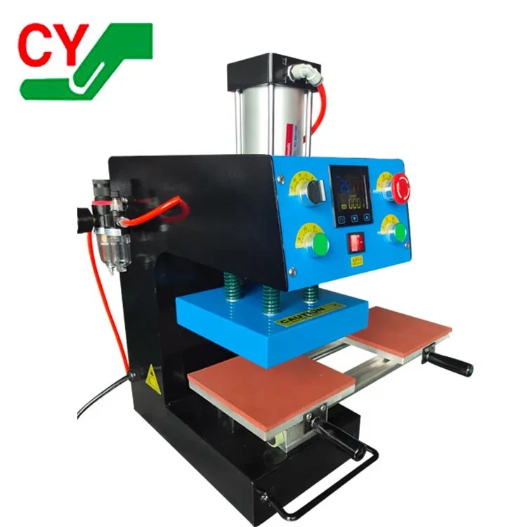 Small Size Pneumatic Double Plates Heat Press Machine, 15X15cm