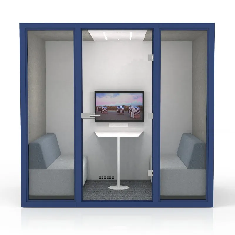 Microphone soundproof modern vocal studio booth room
