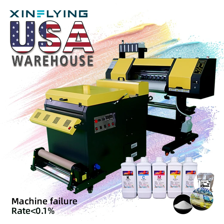With Long Service Life and No Plug DTF Transfer Sheets Vertical DTF Powder Shaker Tshirt Printing Machine Garment Printer