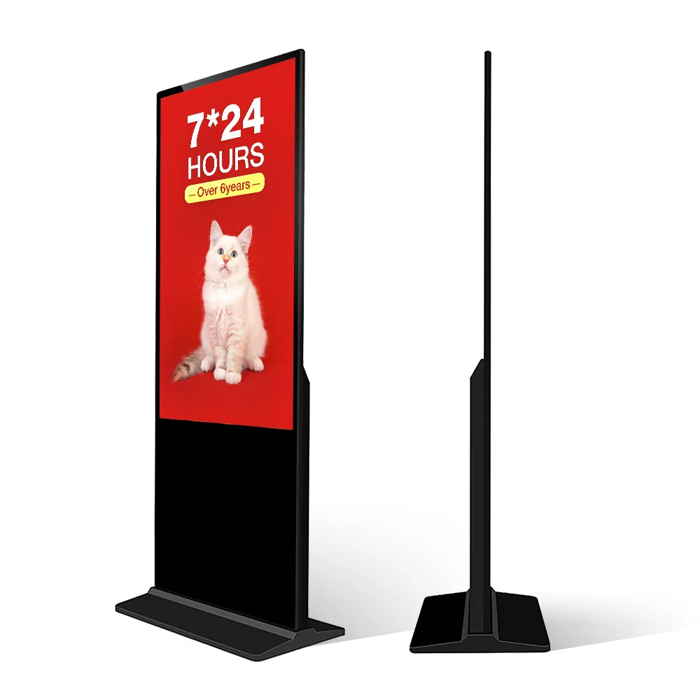 55 дюймов внутренний цифровой киоск 4K рекламный экран информационный LCD Digital Signage интерактивный тотемный сенсорный