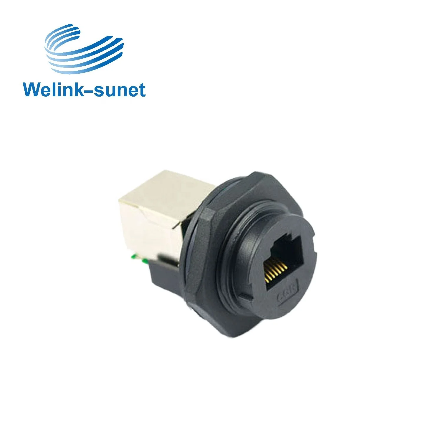 Rj45 power connector for waterproof separating wiring harness