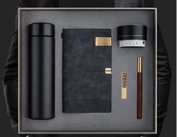 Корпоративный подарочный набор, роскошный подарок, рекламные товары, ноутбук с зонтиком, флэш-динамиком