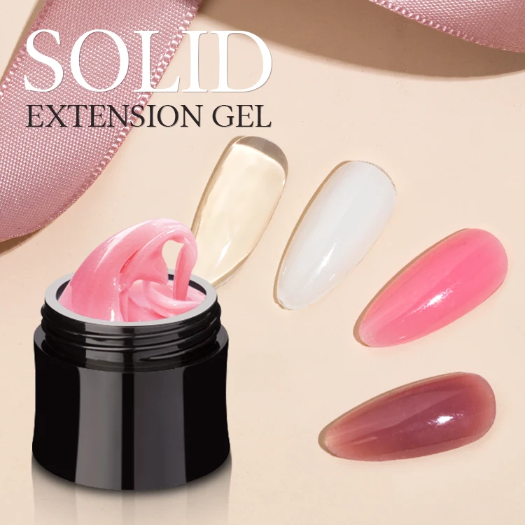 CaiXuan Oem Hot Selling Uv Nail Gel Polish Private Label Salon Extension Gel Colorful Solid Non Sticky Gel Builder