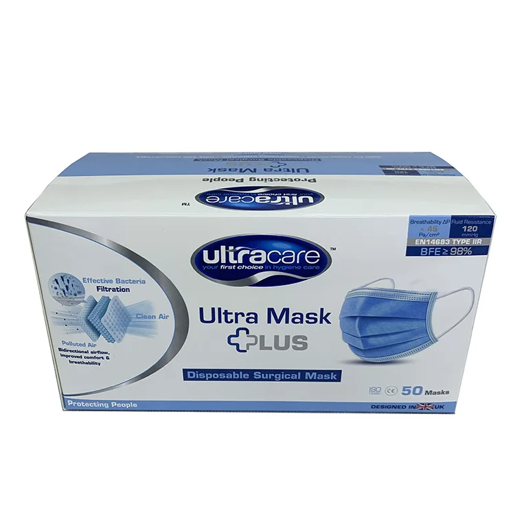 Оптовая одноразовая медицинская хирургическая маска для лица 3 слоя