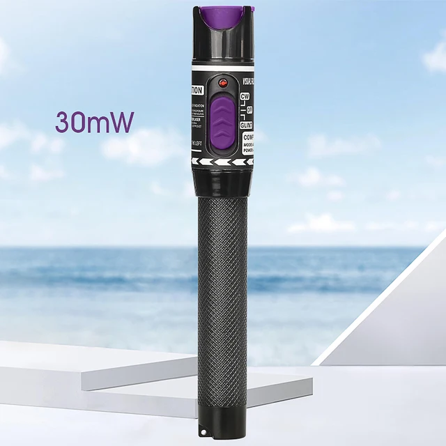 FTTH Fiber Optic Cable Tester Laser Pen 1/10/20/30/50mw Visual Fault Locator SC/FC/ST 2.5mm Interface VFL 5-50Km Range
