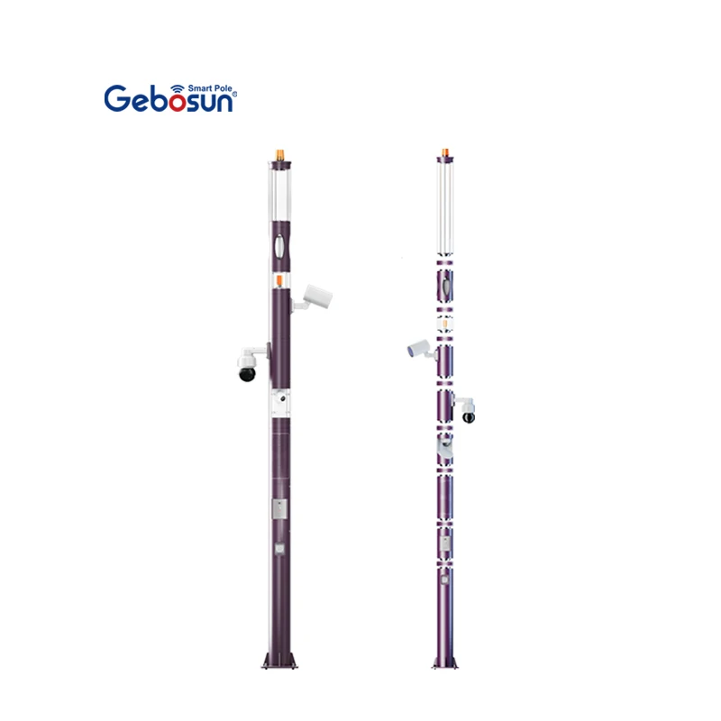 Gebosun Customized Outdoor IP66 Waterproof Smart Pole With 5G Remote Monitoring Smart City Pole