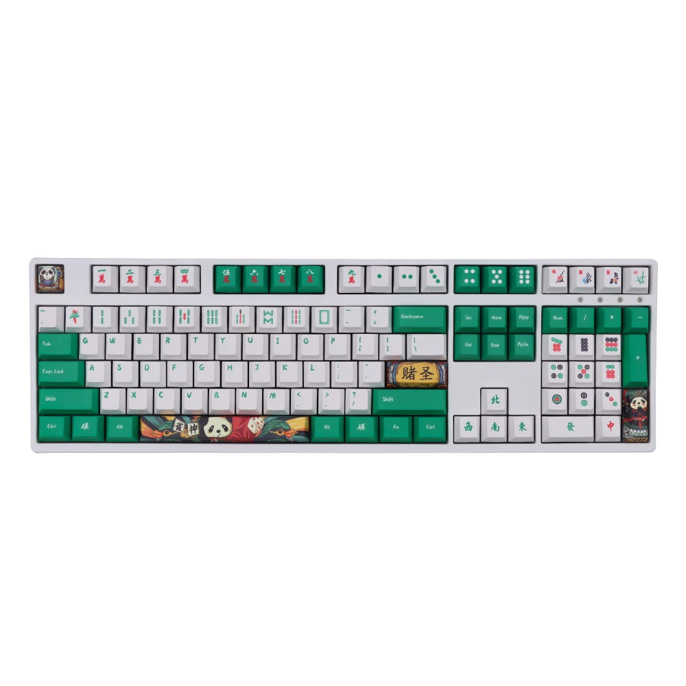 GMK Cherry MX Switch Mechanical Keyboard Keycap Chinese Mahjong Keycaps Cherry Profile DYE-Sublimation