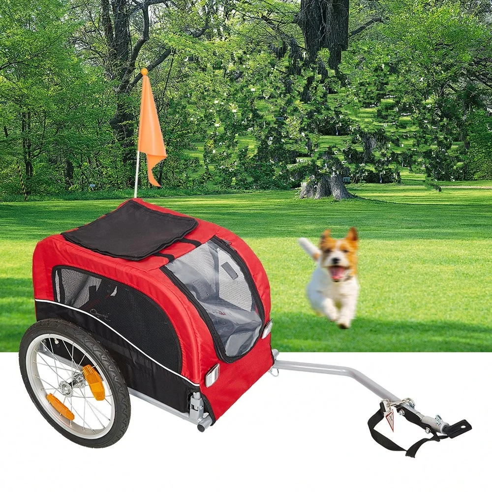 
Heavy Duty Foldable Utility Pet Stroller Dog Carriers Bicycle Trailer for Bike 