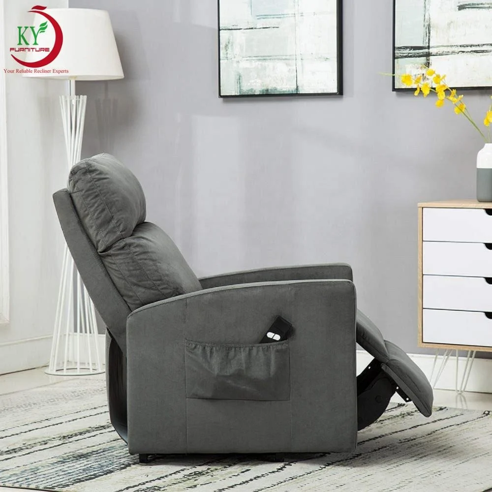 JKY Furniture ZOY Padded Seat Electric Power Lift Chair 3 Positions 2 Bags With Adjustable Headrest Backrest Footrest