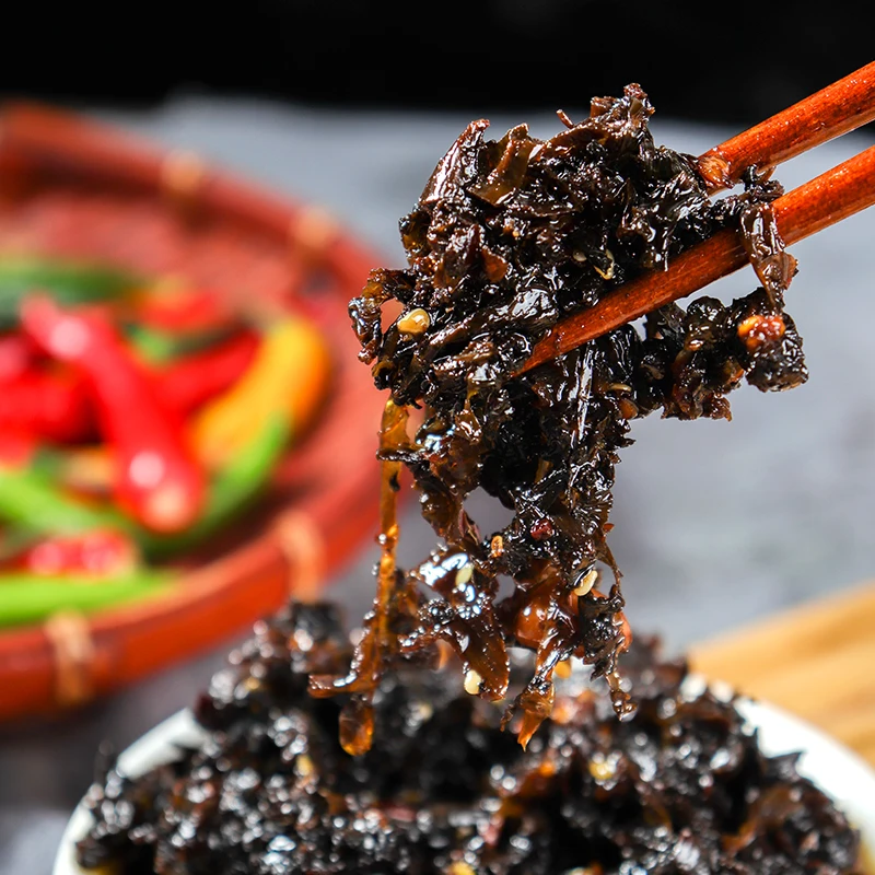 Chongqing Dongcai preserved vegetable sprouts spicy sauce Chinese mustard