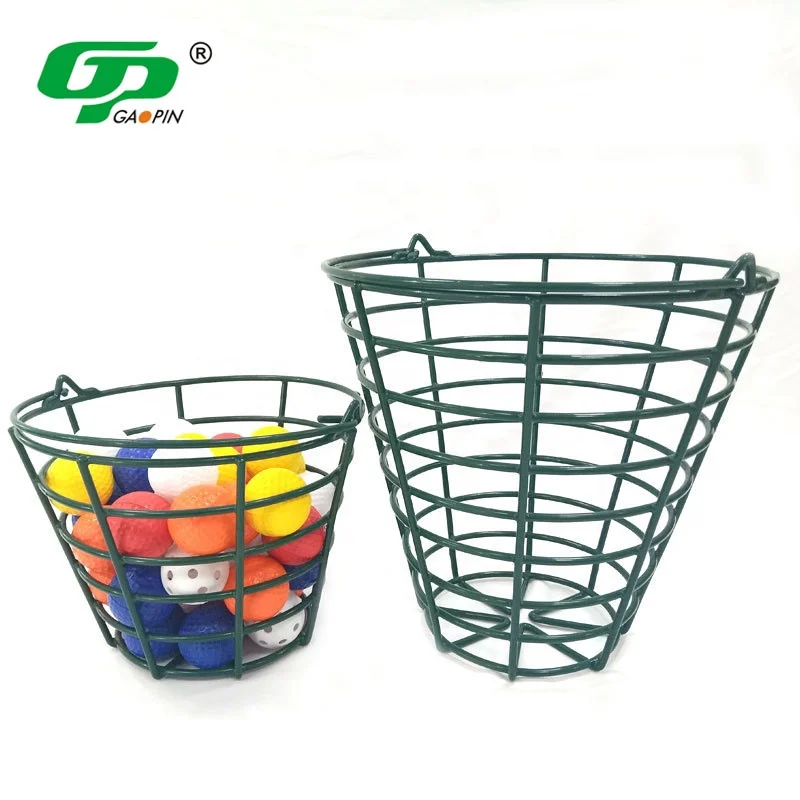 Hot Sales Portable Golf Ball Holder Steel Wire Practice Container with Carry Handle - Holds 50-100 Balls for Outdoor Indoor