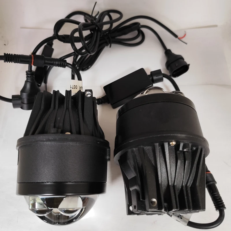 Universal CSP 12V Foglamp Bi Projector Lens 3000K/6000K/Tricolor 3Inch Led Fog Lights For Honda Toyota