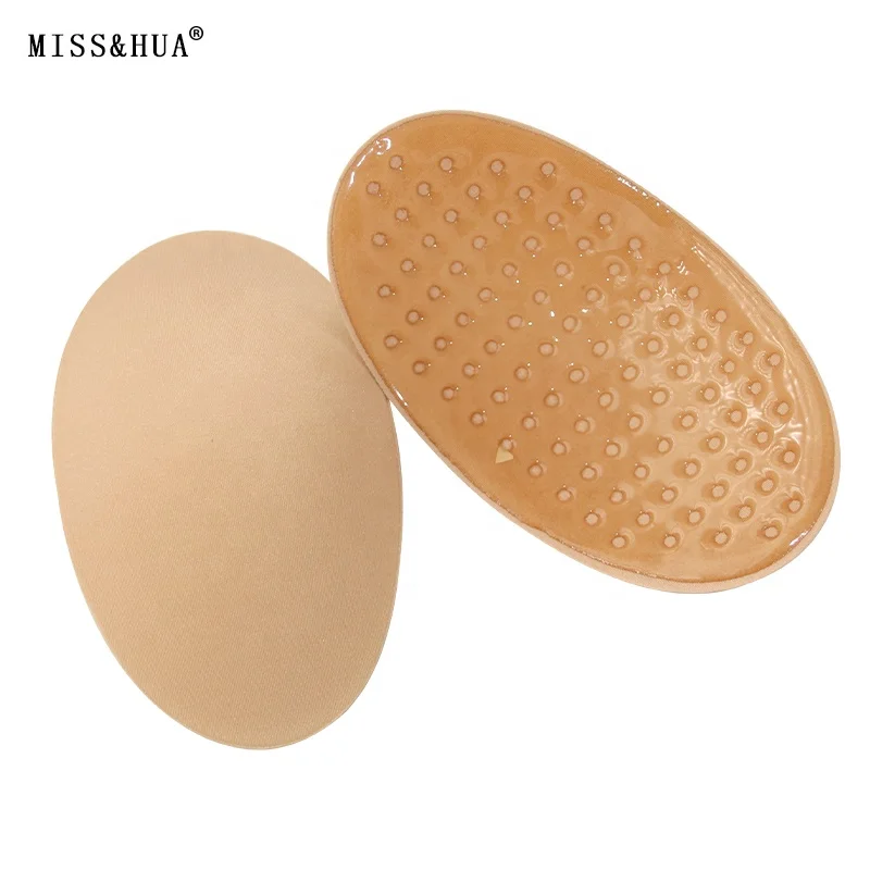 One Pair Silicone wear-resistant waterproof invisible shoulder pads Reusable Self Adhesive Shoulder pads 2 colors for women
